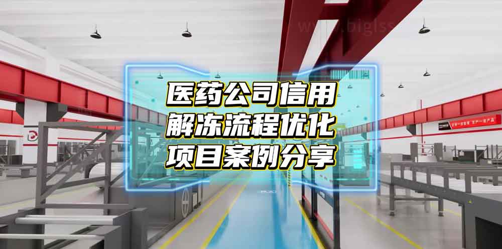 醫(yī)藥公司信用解凍流程優(yōu)化項目案例
